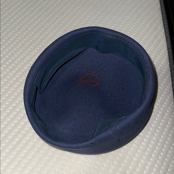 Vintage Pillbox hat in Muted Blue main image 6